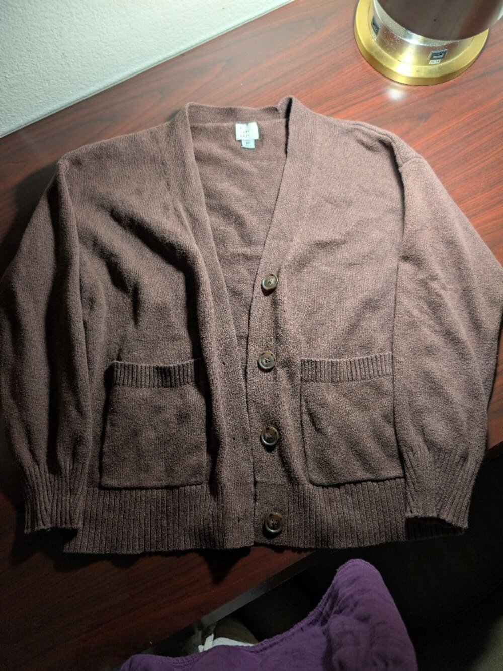 Brown cardigan xs